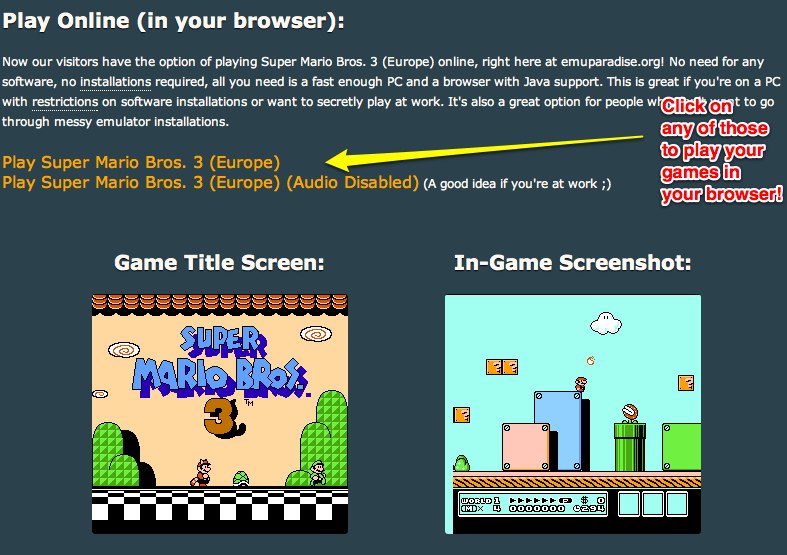 Emulator Online - Play Emulator - GBA / NES / SNES / NDS / PS2